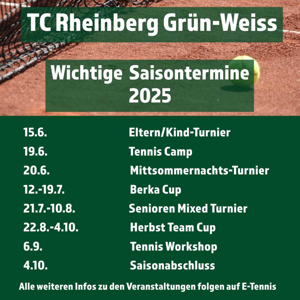 Was steht noch an für die Saison