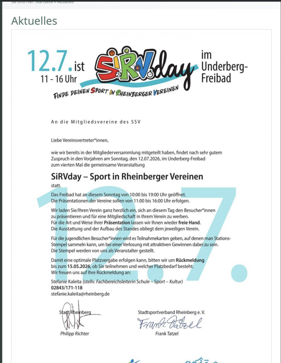 SIRV Day im Underberg Freibad 